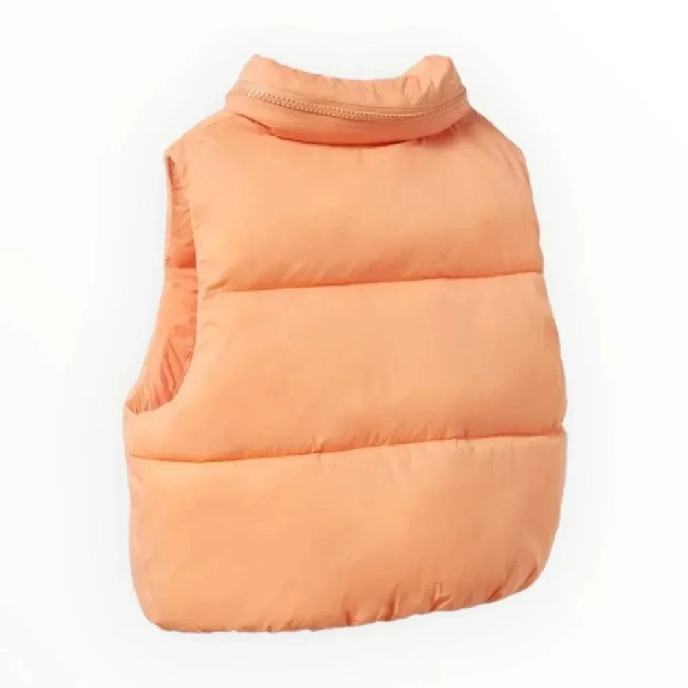 ZARA Kids | Tangerine | ZIPPERED PUFFER VEST